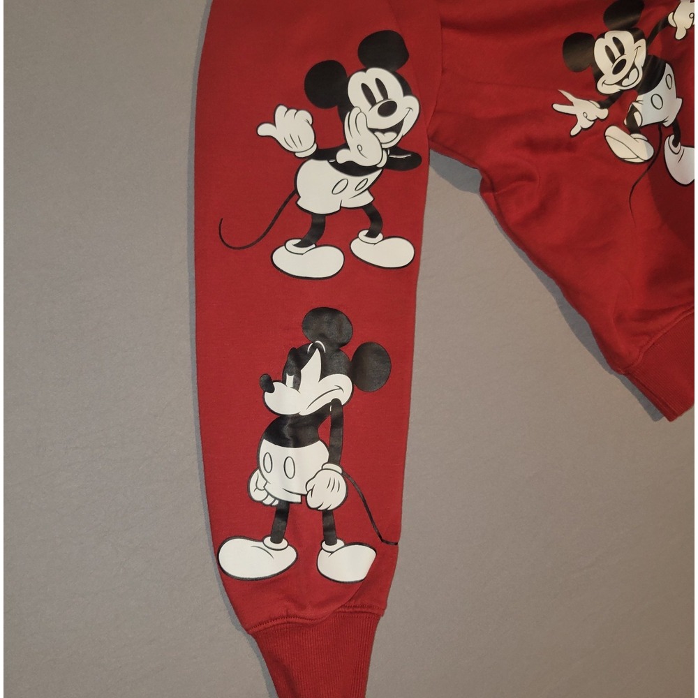 Disney Mickey Mouse Cartoons All Over Print Sweatshirt Retro Vintage Style M - Picture 7 of 7